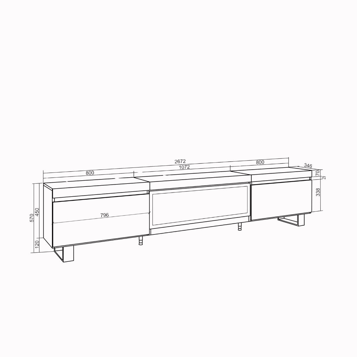 Mueble-de-TV-Kroma-2-puertas-abatibles-con-chimenea-central-natural-57x2672x346-cm