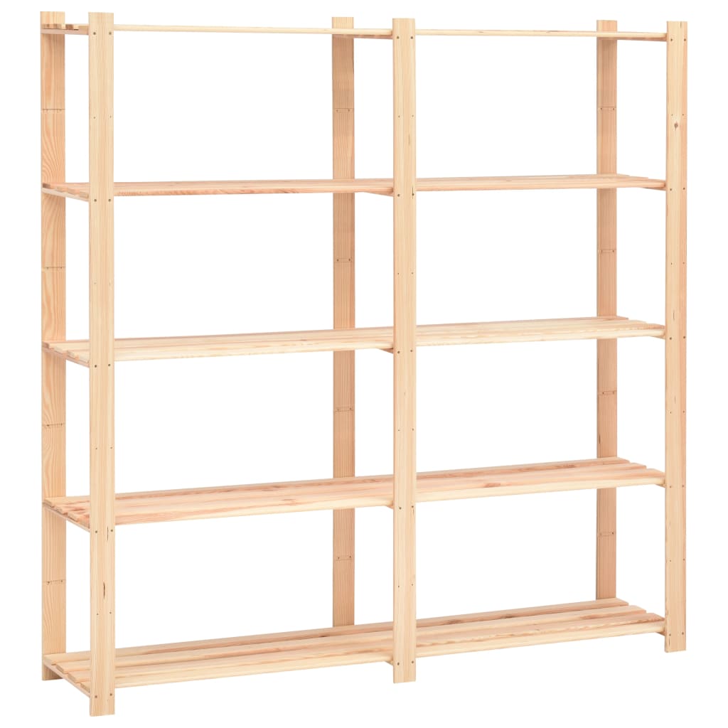 Pack-5-estanterias-Solid-5-niveles-natural-170x38x170-cm