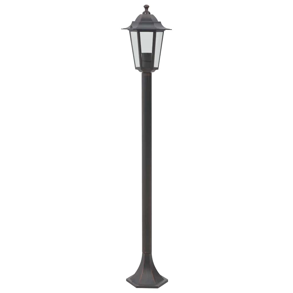 Pack-de-farolas-Sara-6-unidades-bronce-110-cm