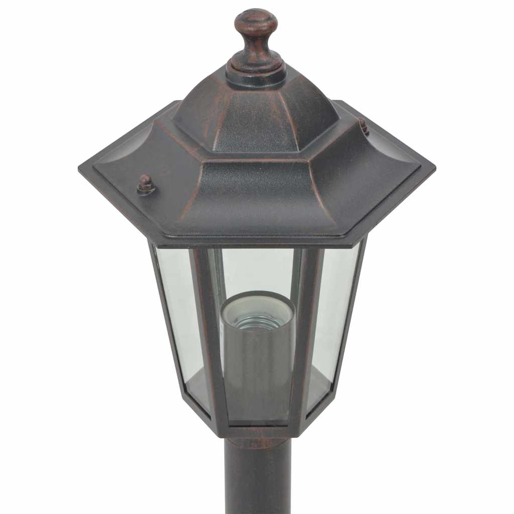 Pack-de-farolas-Sara-6-unidades-bronce-110-cm