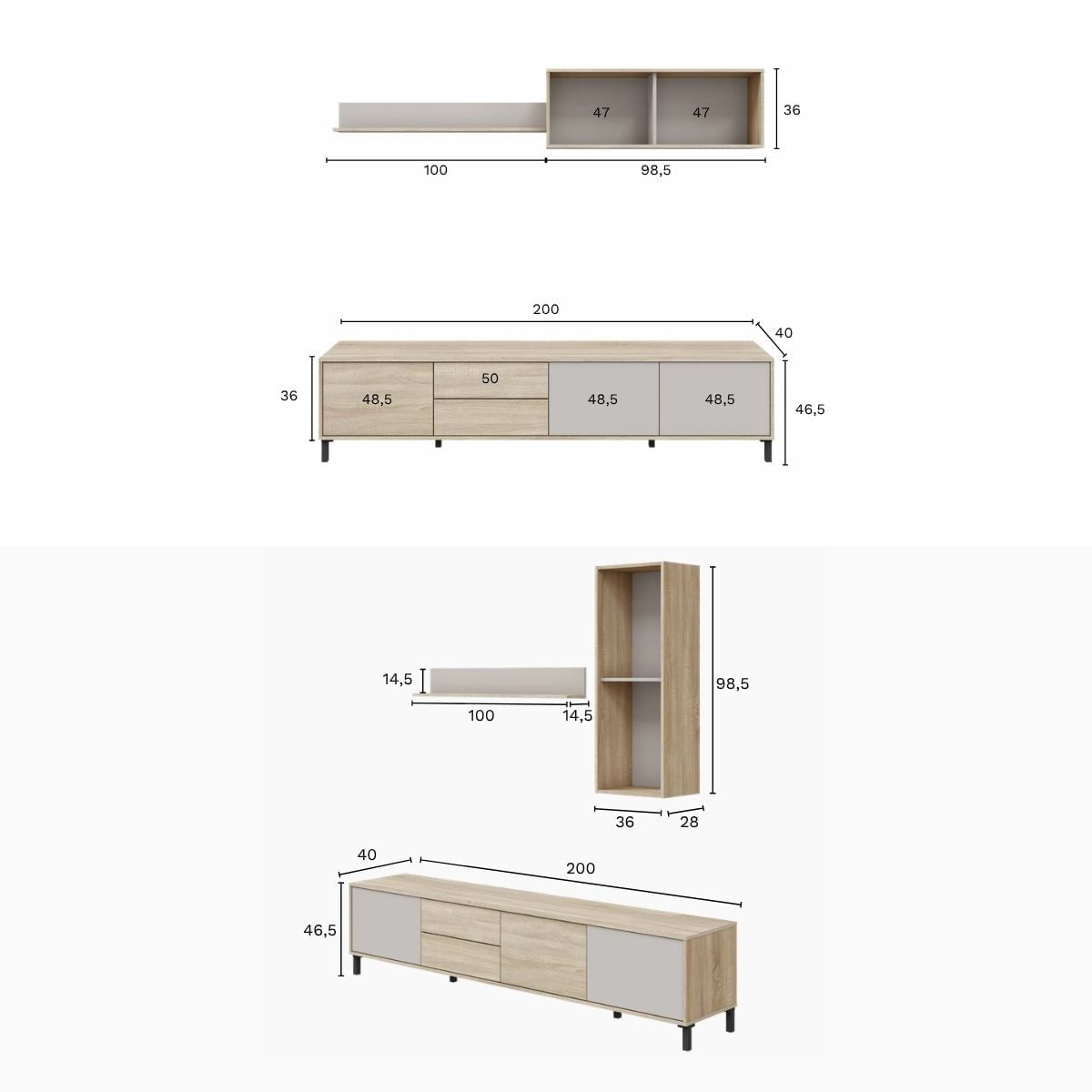 Composicion-de-salon-Myra-mueble-de-TV-y-modulo-superior-blanco-natural