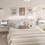 Pack-de-2-mesitas-de-noche-Berta-flotantes-con-estante-y-cajon-blanco