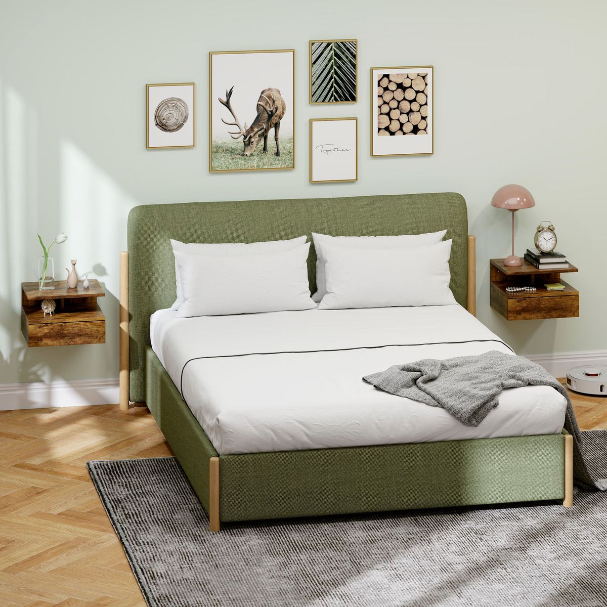 Pack-de-2-mesitas-de-noche-Berta-flotantes-con-estante-y-cajon-blanco