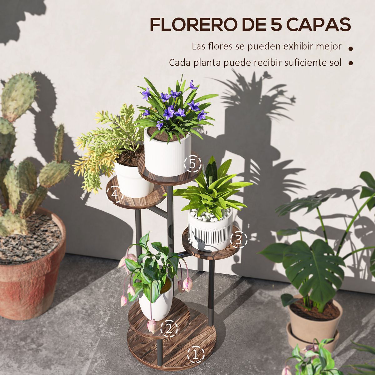 Soporte-para-plantas-Rizo-Outsunny-4-estantes-negro-marron-70x43x43-cm