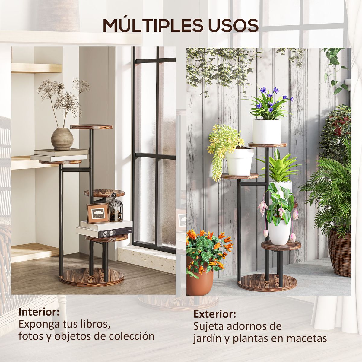 Soporte-para-plantas-Rizo-Outsunny-4-estantes-negro-marron-70x43x43-cm