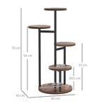 Soporte-para-plantas-Rizo-Outsunny-4-estantes-negro-marron-70x43x43-cm