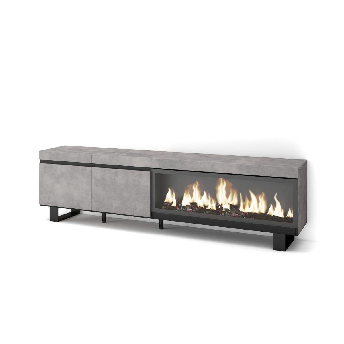 Mueble-de-TV-Kroma-2-puertas-con-chimenea-derecha-gris-57x2082x346-cm