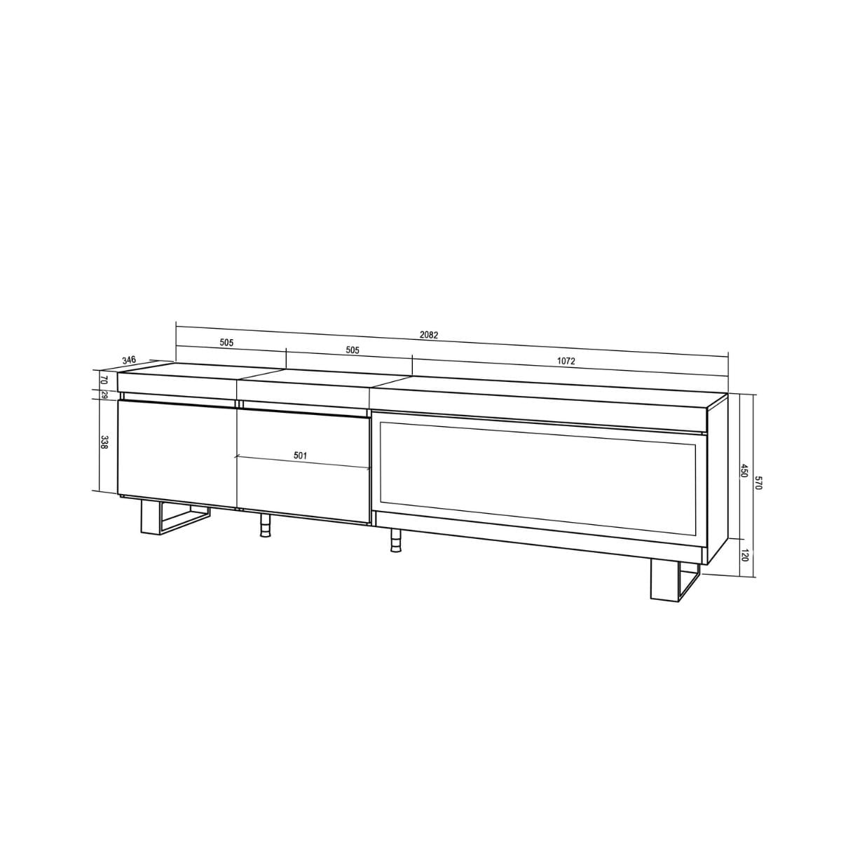 Mueble-de-TV-Kroma-2-puertas-con-chimenea-derecha-gris-57x2082x346-cm