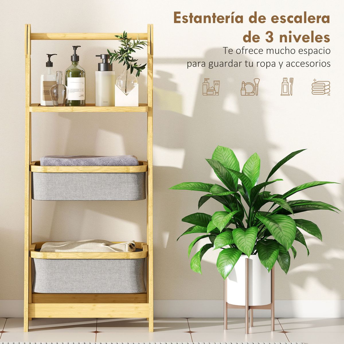 Estanteria-Tessy-Homcom-facil-almacenamiento