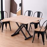 Mesa-de-centro-elevable-Natural-convertible-en-mesa-de-comedor-roble-Nordish-negro-49x110x57-cm-