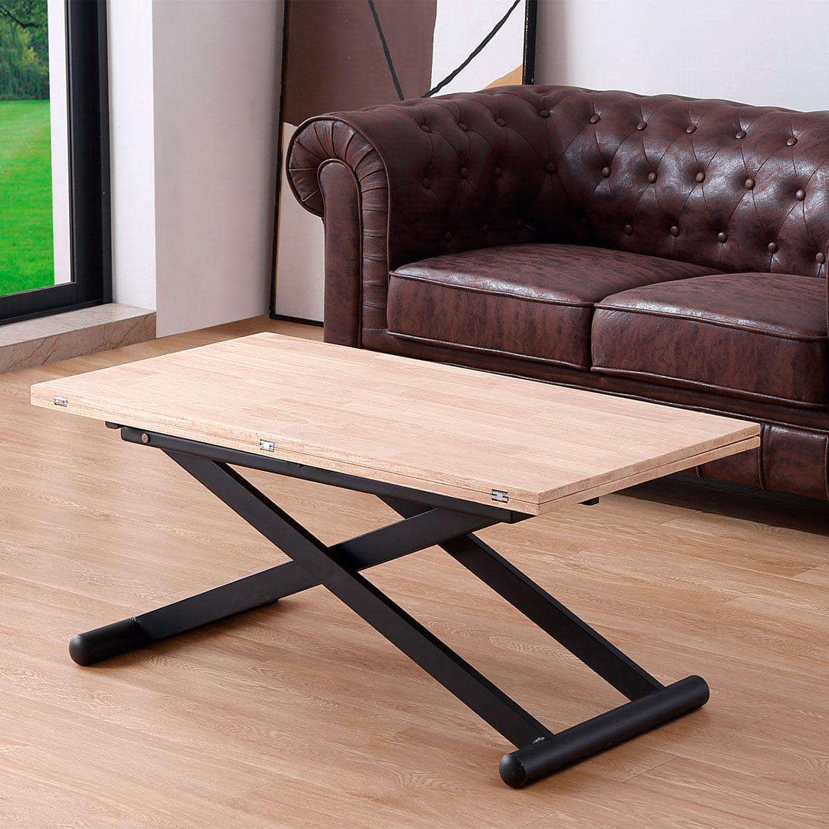 Mesa-de-centro-elevable-Natural-convertible-en-mesa-de-comedor-roble-Nordish-negro-49x110x57-cm--3