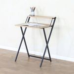 Escritorio-Hikka-diseño-plegbale-con-estante-superior-negro-natural-875x64x52-cm