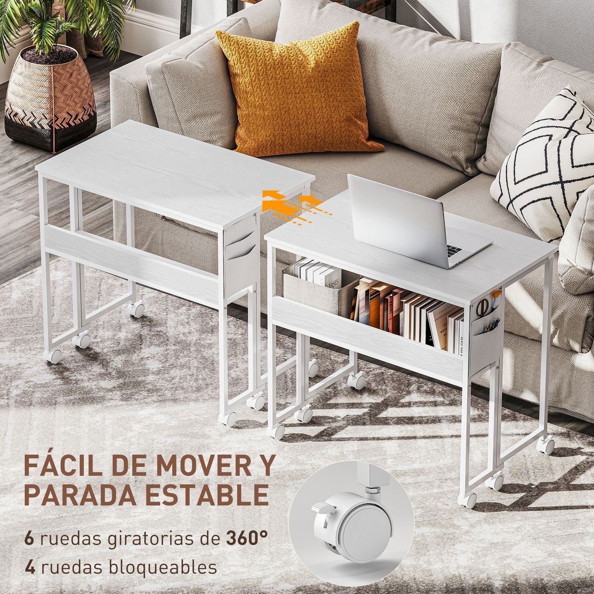 Escritorio-Mira-Homcom-diseño-plegable-con-ruedas-blanco-75x80x50-cm