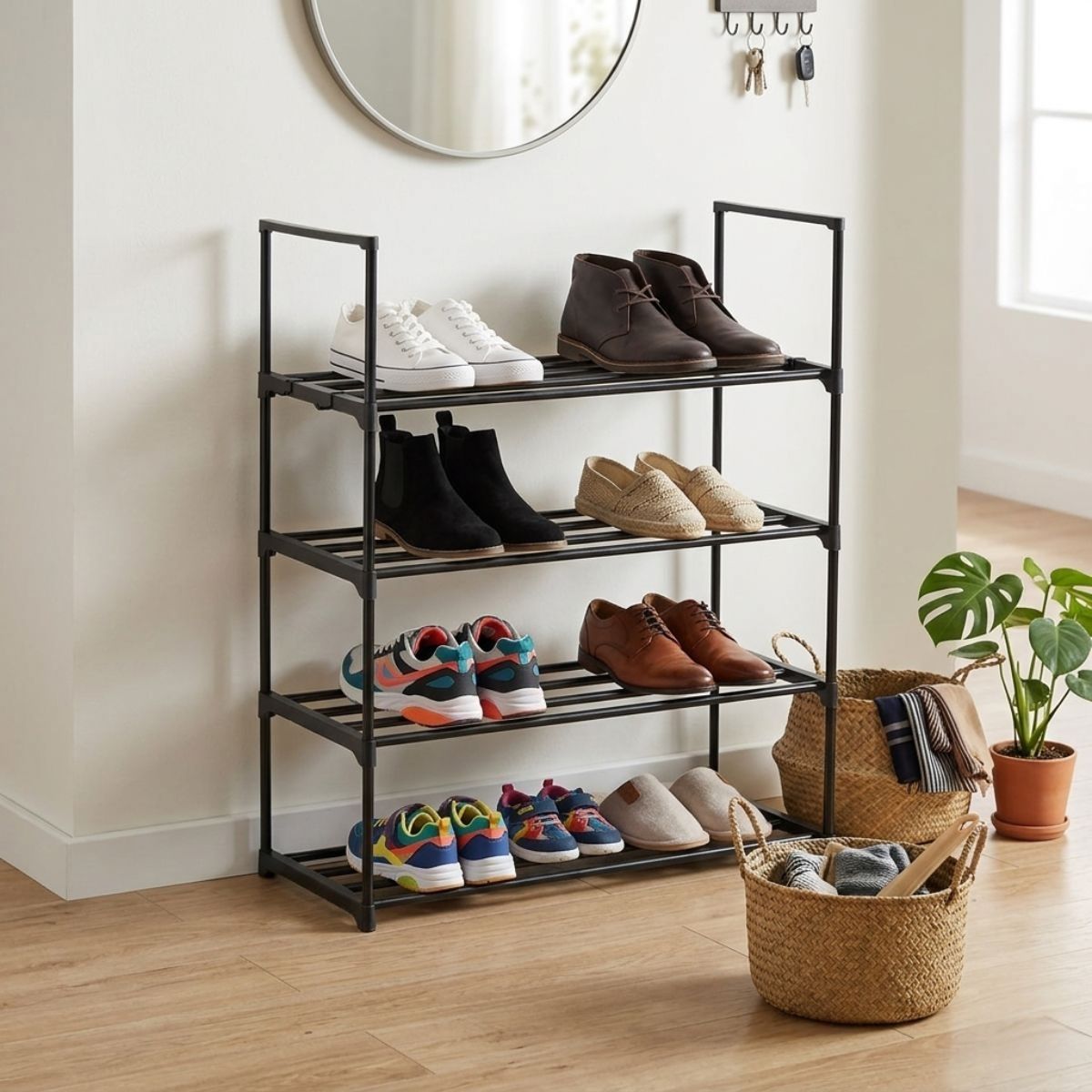 Zapatero-Vila-4-estantes-negro-805x67x29-cm