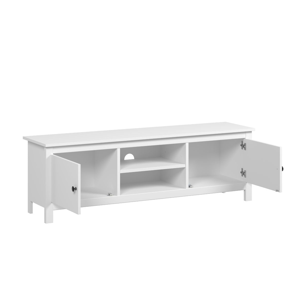 Mueble-de-TV-Yanko-2-puertas-con-compartimentos-blanco-455x140x35-cm