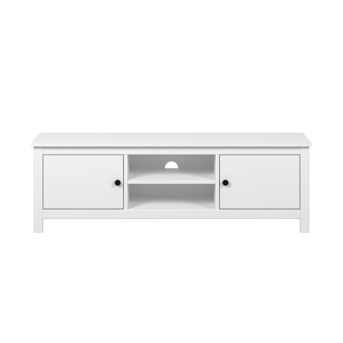 Mueble-de-TV-Yanko-2-puertas-con-compartimentos-blanco-455x140x35-cm