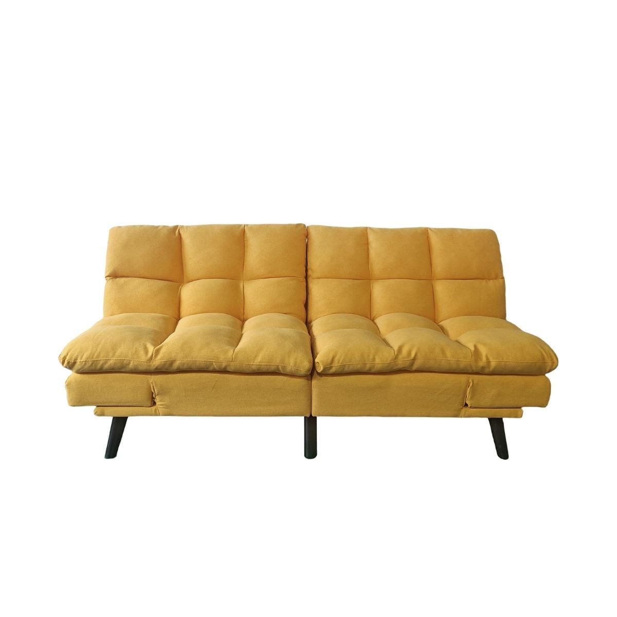 Sofa-cama-Cushion-sistema-clic-clac-amarillo-81x183x865-cm-fontal