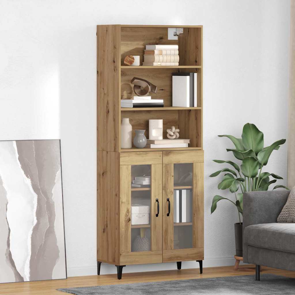 Aparador-Arco-3-estantes-con-armario-natural-180x695x34-cm