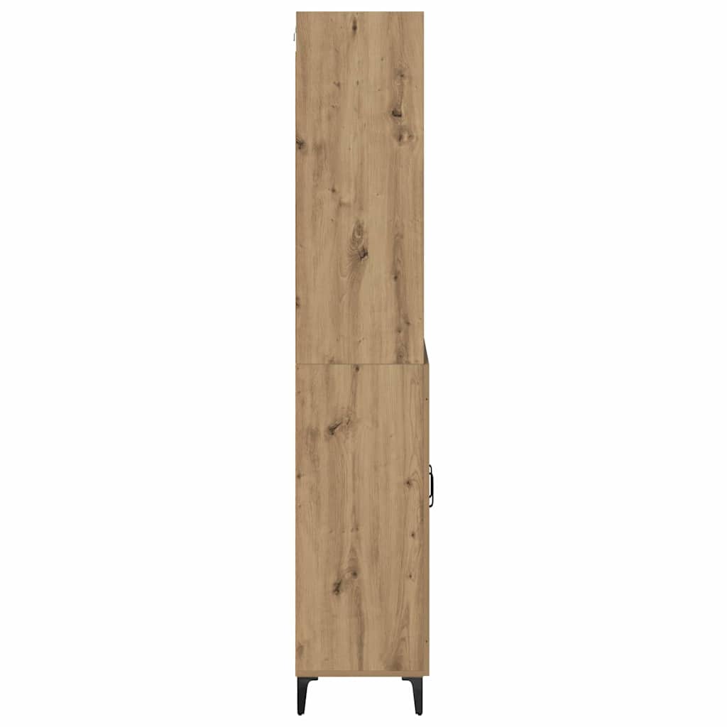 Aparador-Arco-3-estantes-con-armario-natural-180x695x34-cm