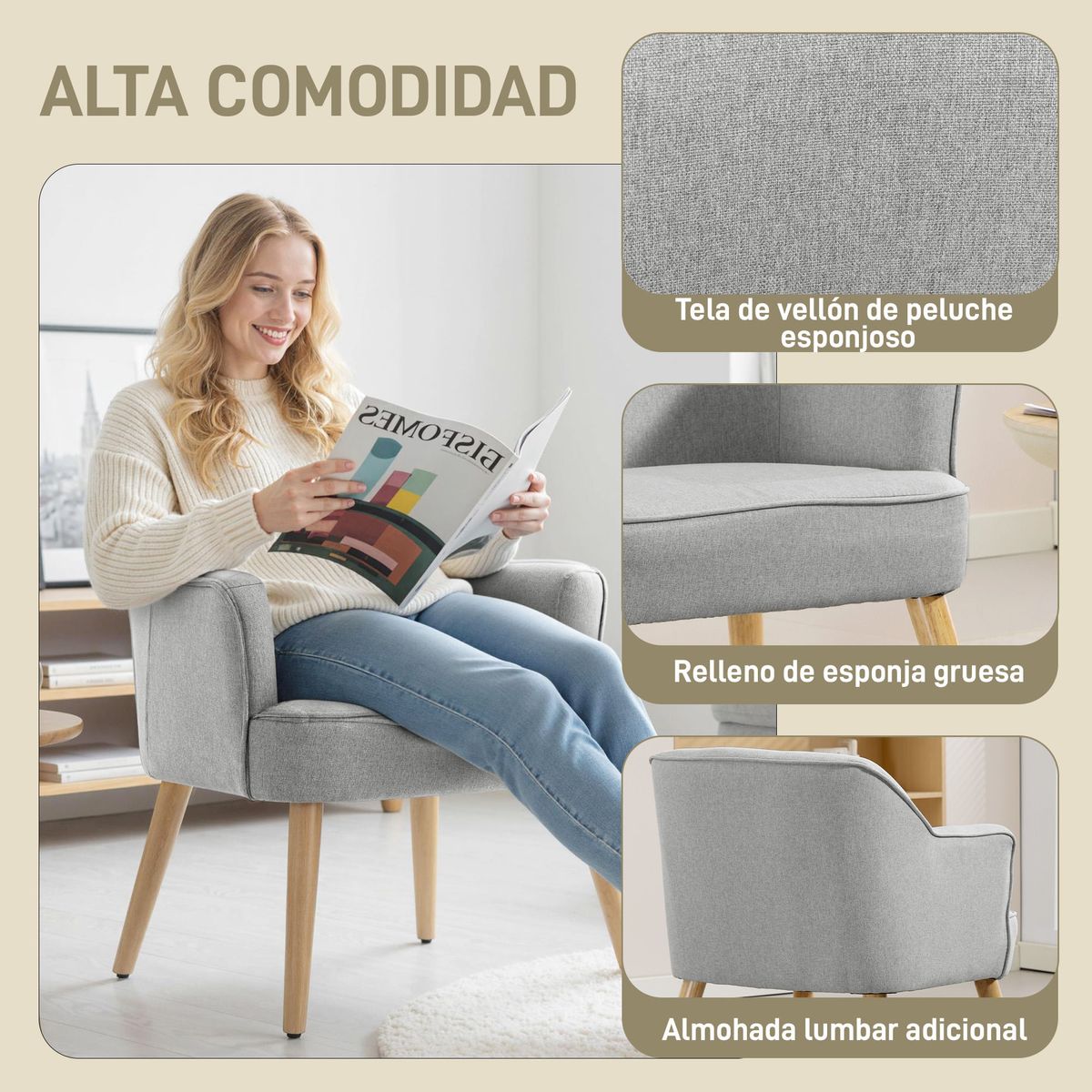 Butaca-Primrose-Homcom-reposabrazos-gris-795x645x65-cm