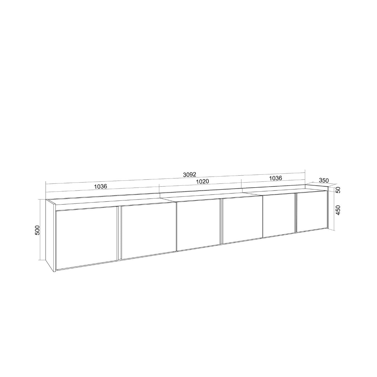 Mueble-de-TV-Kroma-6-puertas-diseño-flotante-beige-50x3092x35-cm