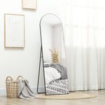 Espejo-de-pie-Rocelia-Homcom-3-formas-de-uso-negro-150x50x36-cm