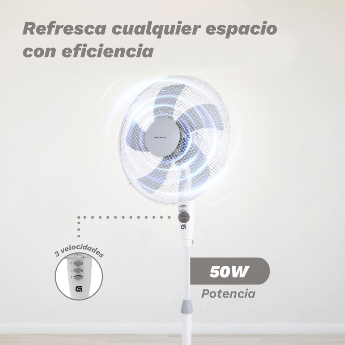 Ventilador-de-pie-Grunkel-FAN-165R-50W-3-velocidades-blanco-120-cm