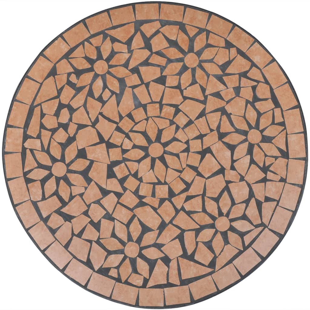 Mesa-de-exterior-Ceramic-marron-Ø60x70-cm
