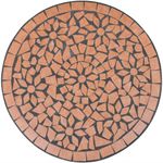 Mesa-de-exterior-Ceramic-marron-Ø60x70-cm