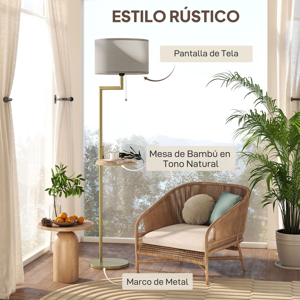 Lampara-de-pie-Tankh-Homcom-con-estante---puerto-USB-dorado