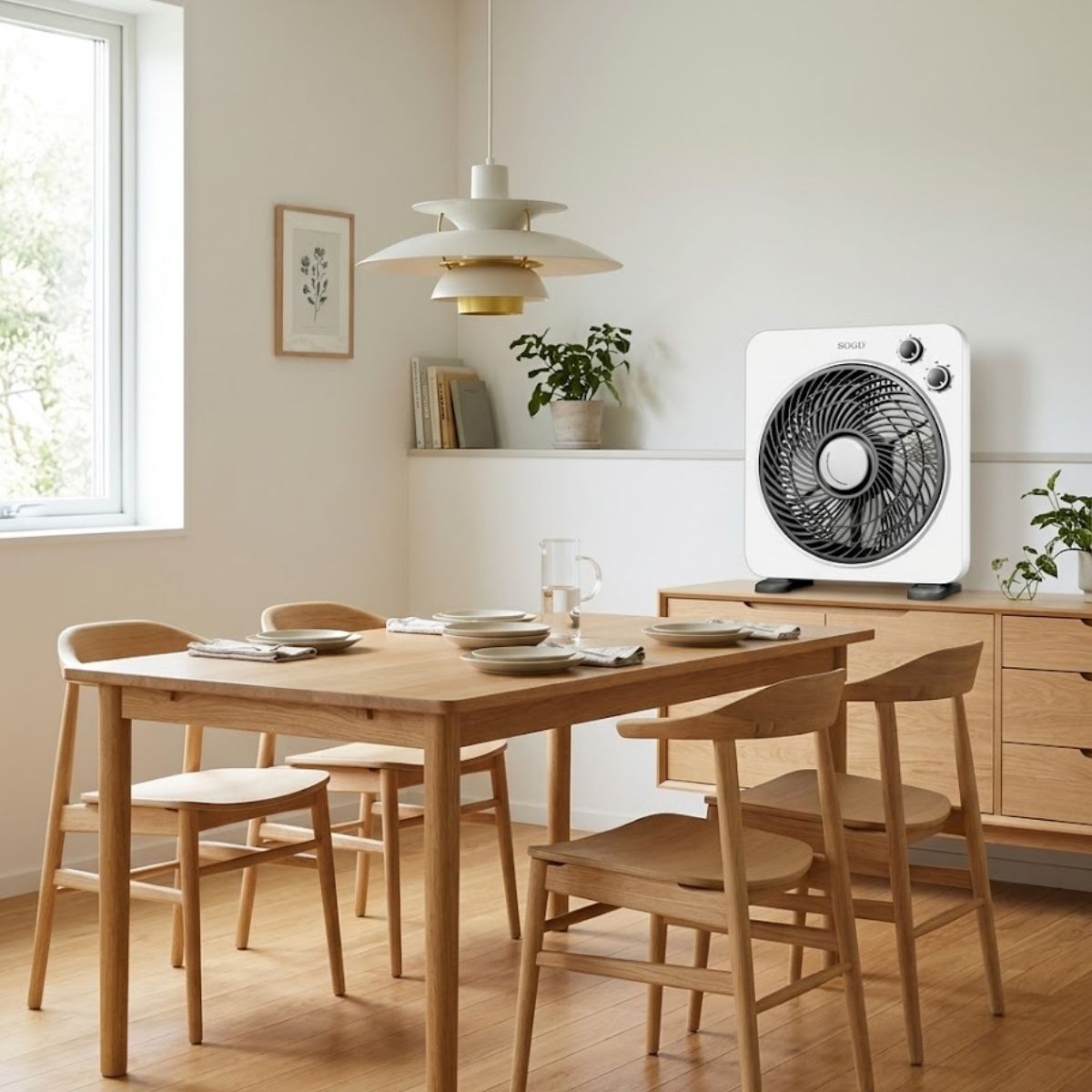Ventilador-de-suelo-Sogo-45W-3-velocidades-blanco-Ø25-cm