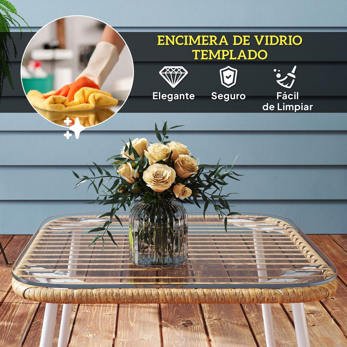 Mesa-de-exterior-Kenia-Outsunny-natural-blanco-44x50x50-cm-