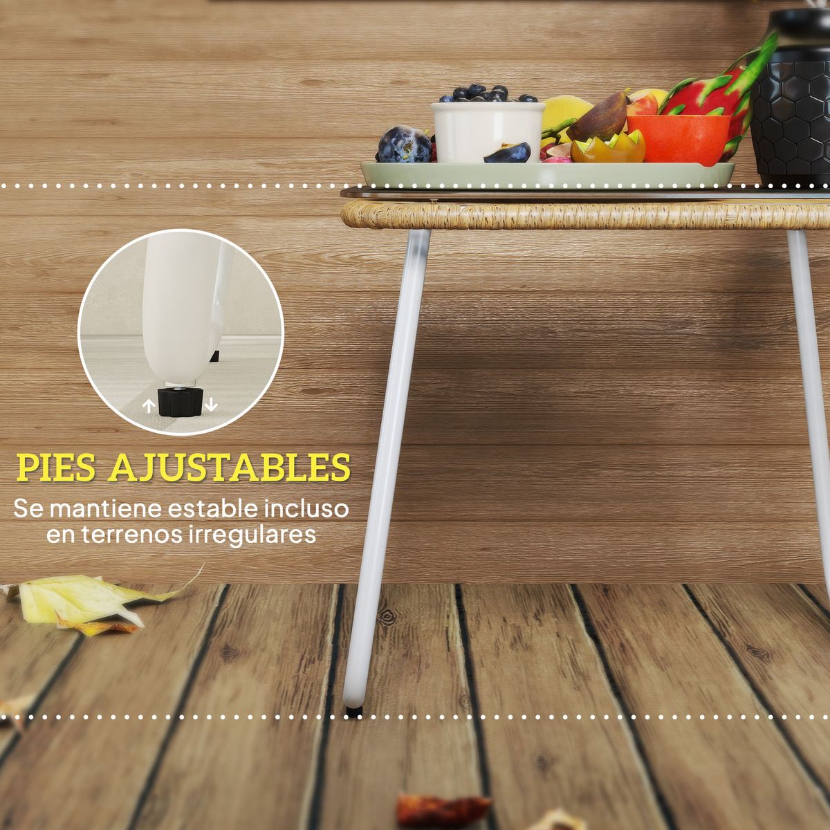 Mesa-de-exterior-Kenia-Outsunny-natural-blanco-44x50x50-cm-