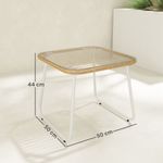 Mesa-de-exterior-Kenia-Outsunny-natural-blanco-44x50x50-cm-