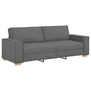 Sofá Dorotea 3 plazas gris 84x220x78 cm