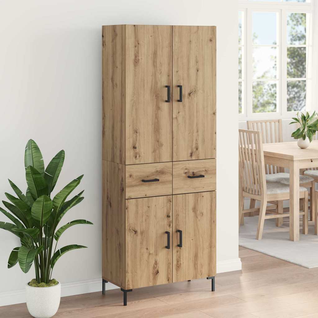 Armario-auxiliar-Sabina-4-puertas-y-2-cajones-roble-180x695x34-cm-