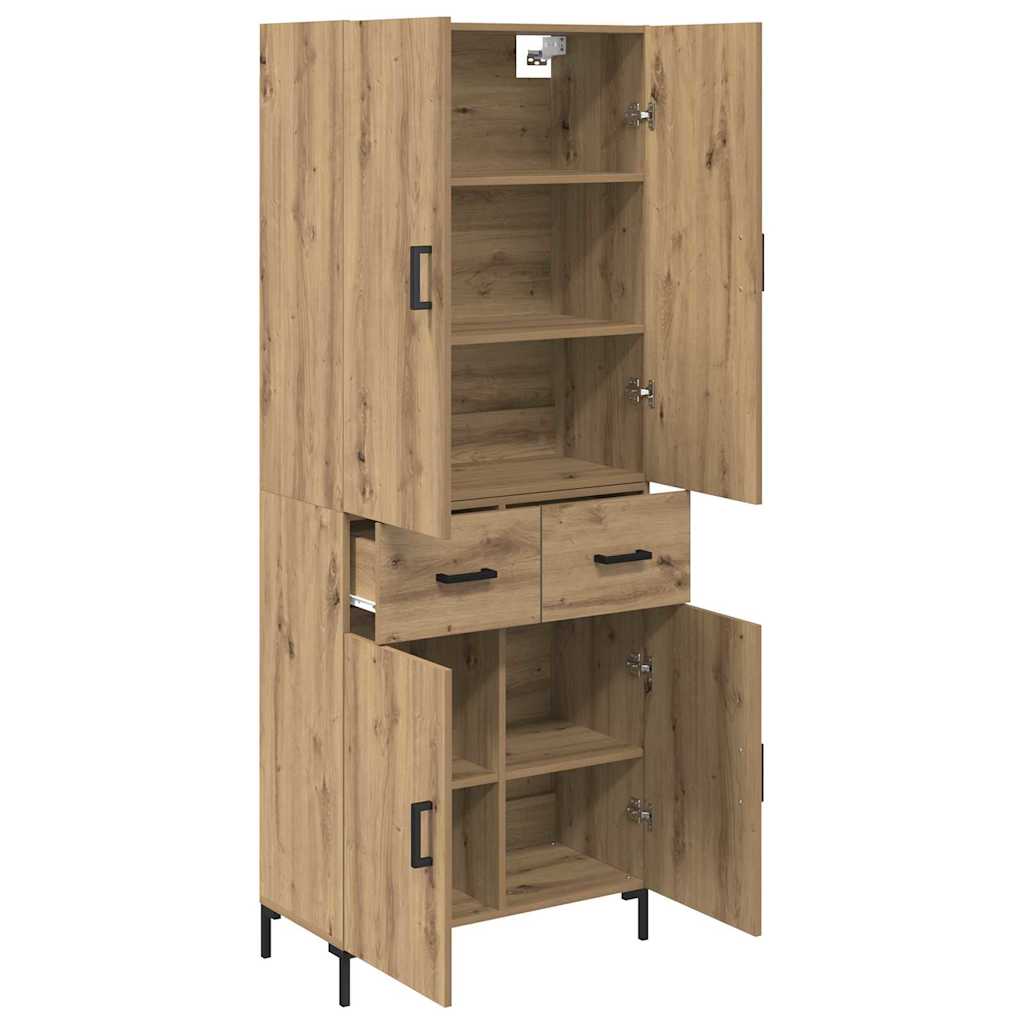 Armario-auxiliar-Sabina-4-puertas-y-2-cajones-roble-180x695x34-cm-