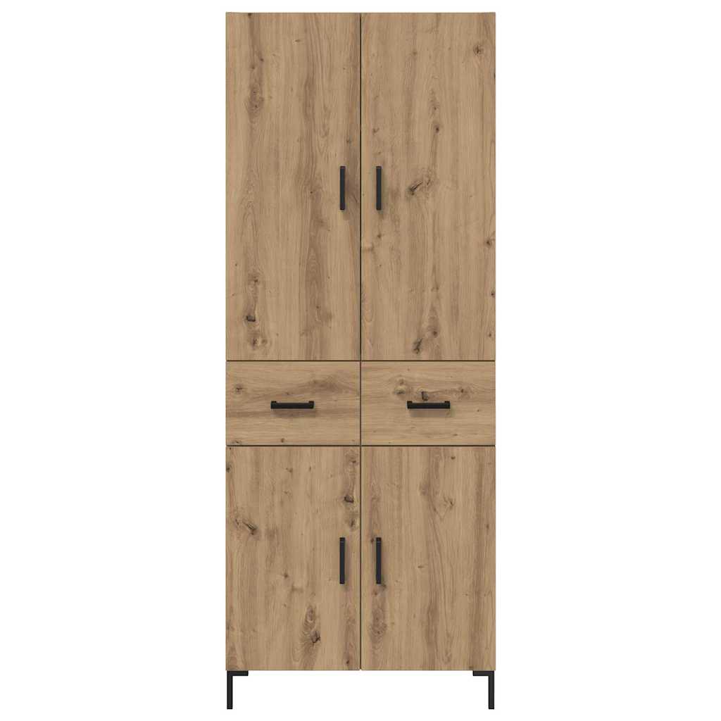 Armario-auxiliar-Sabina-4-puertas-y-2-cajones-roble-180x695x34-cm-
