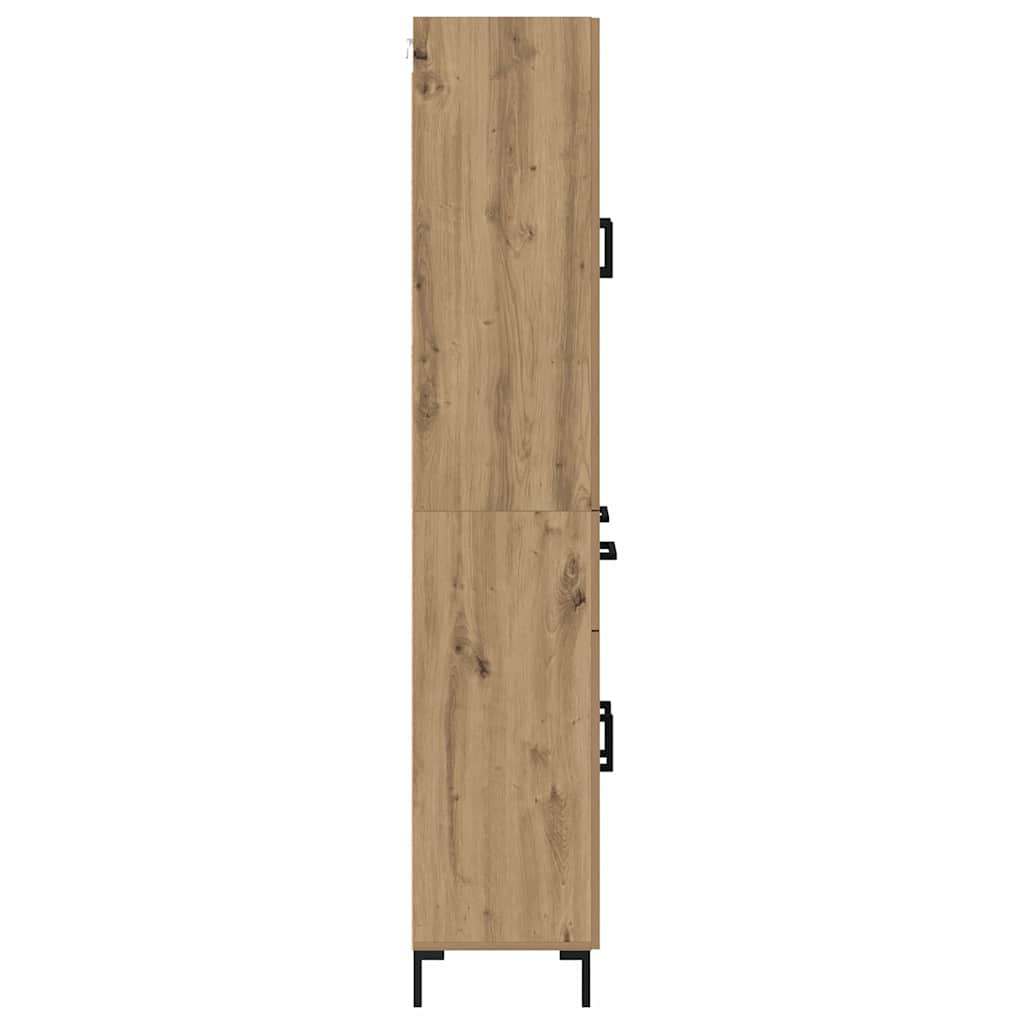 Armario-auxiliar-Sabina-4-puertas-y-2-cajones-roble-180x695x34-cm-