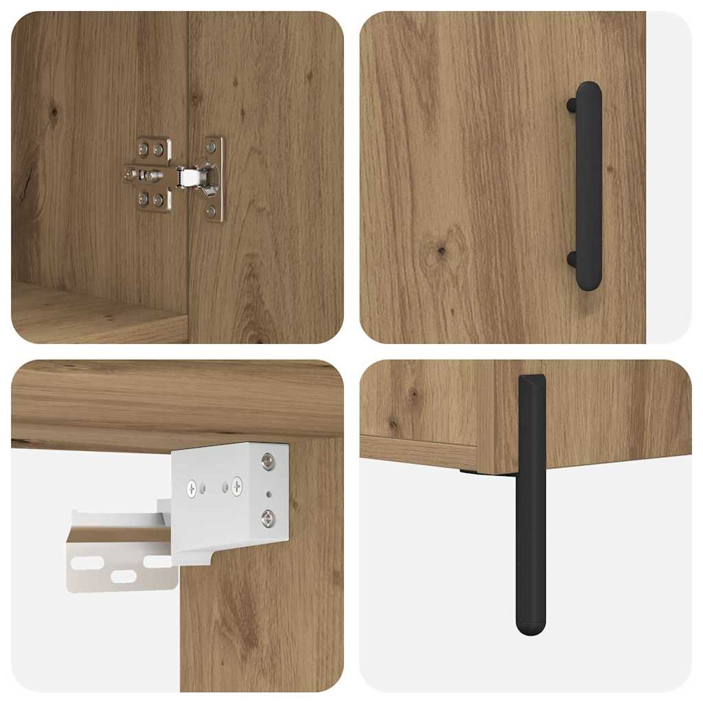 Vitrina-London-4-puertas-con-tiradores-roble-180x695x34-cm-
