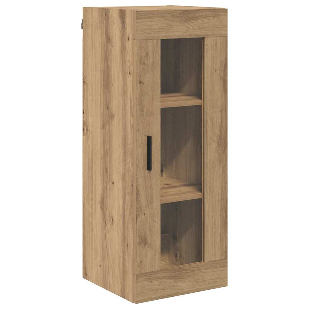 Vitrina-Liverpool-1-puerta-y-3-cajones-roble-180x345x34-cm-