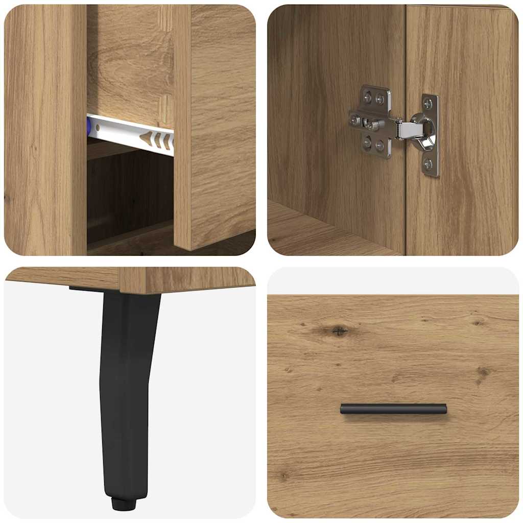 Vitrina-York-1-puerta-con-3-cajones-roble-180x345x34-cm-