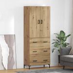 Armario-auxiliar-Aberdeen-2-puertas-y-3-cajones-roble-180x695x34-cm