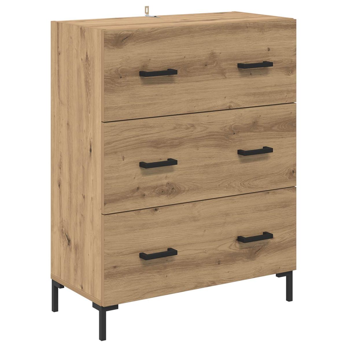 Armario-auxiliar-Aberdeen-2-puertas-y-3-cajones-roble-180x695x34-cm
