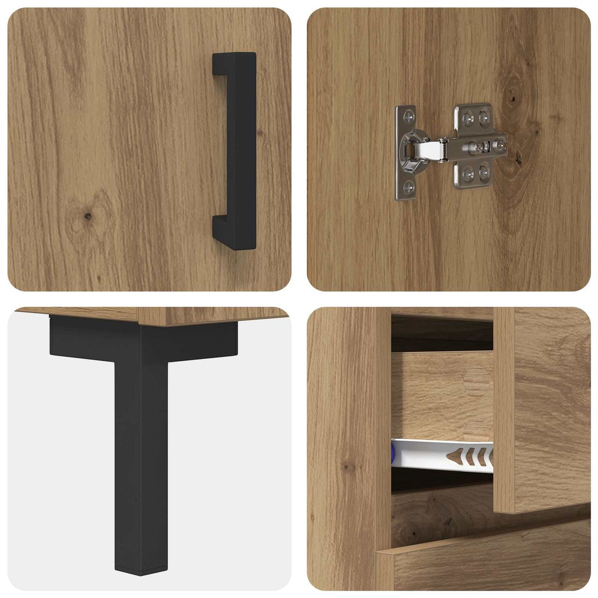Armario-auxiliar-Aberdeen-2-puertas-y-3-cajones-roble-180x695x34-cm