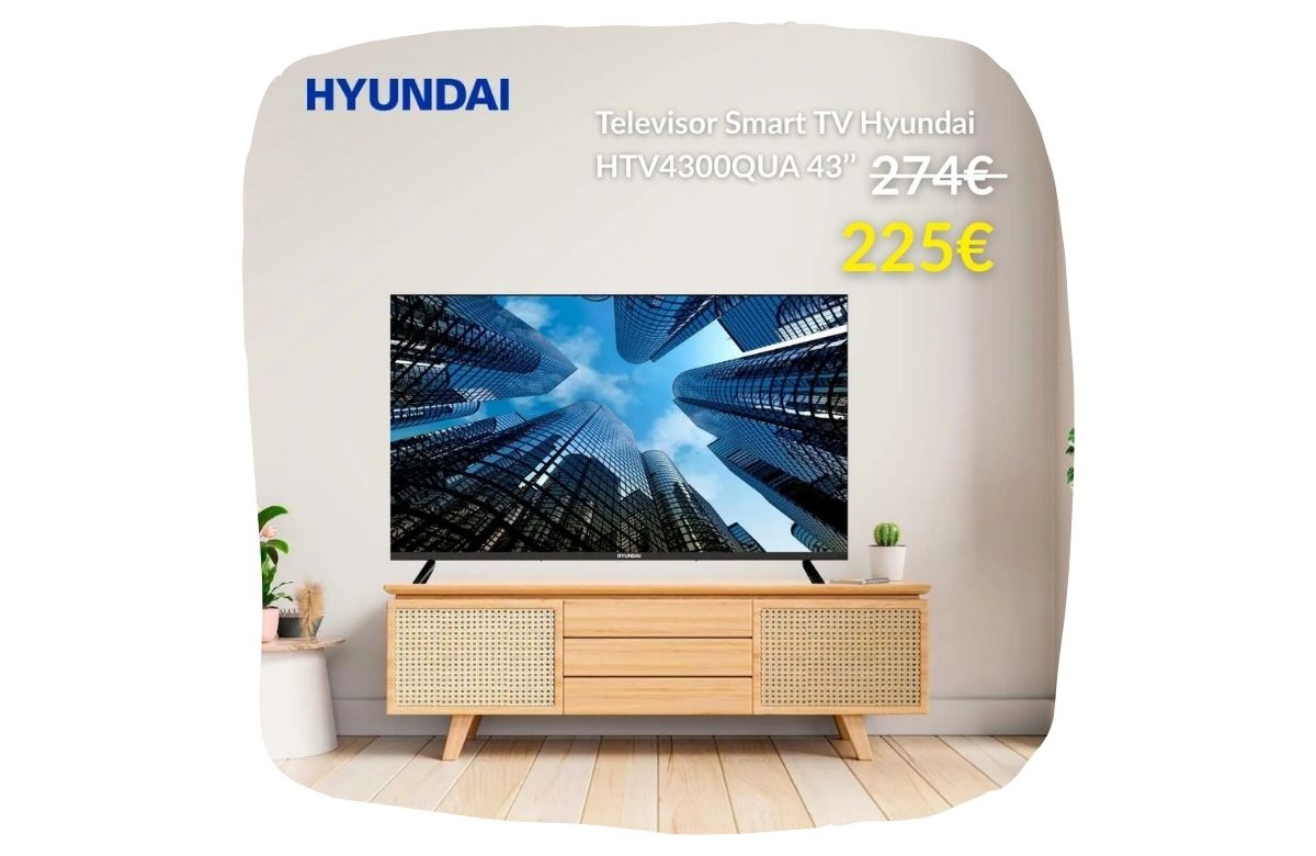 Imagen de un televisor Smart TV Hyundai